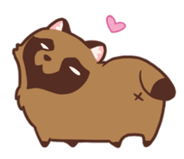 Fluffy Raccoon Dog sticker #15709458