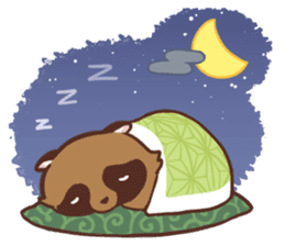 Fluffy Raccoon Dog sticker #15709461