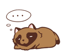 Fluffy Raccoon Dog sticker #15709462