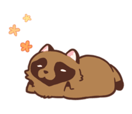 Fluffy Raccoon Dog sticker #15709463