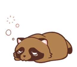 Fluffy Raccoon Dog sticker #15709465