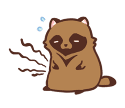 Fluffy Raccoon Dog sticker #15709467