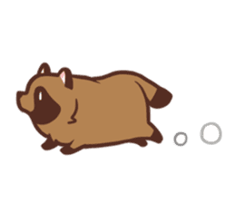 Fluffy Raccoon Dog sticker #15709469