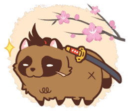Fluffy Raccoon Dog sticker #15709473