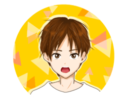 cute boy's response sticker #15710525