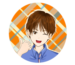 cute boy's response sticker #15710528