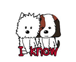 Puppies cute sticker #15710862