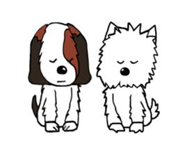 Puppies cute sticker #15710863