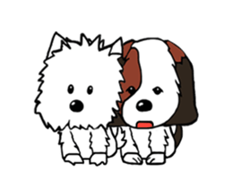 Puppies cute sticker #15710877