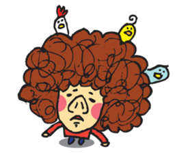 Bird Hair sticker #15711525