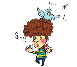 Bird Hair sticker #15711529