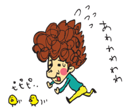 Bird Hair sticker #15711533