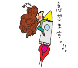 Bird Hair sticker #15711539