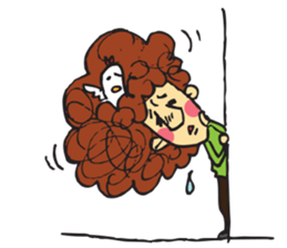 Bird Hair sticker #15711548