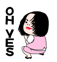 Dancing woman. sticker #15712534