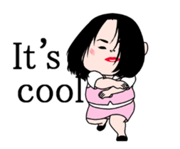 Dancing woman. sticker #15712540