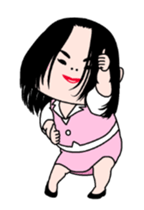 Dancing woman. sticker #15712541