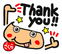 Name stamp.[Sakura] sticker #15712718