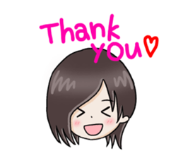 boy's face and short phrase sticker #15714324