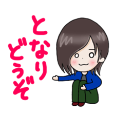 boy's face and short phrase sticker #15714341