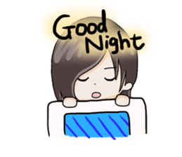 boy's face and short phrase sticker #15714361