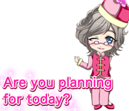 China clothes boy to the cherry English sticker #15714571