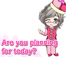 China clothes boy to the cherry English sticker #15714571