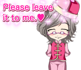 China clothes boy to the cherry English sticker #15714583