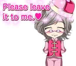 China clothes boy to the cherry English sticker #15714583