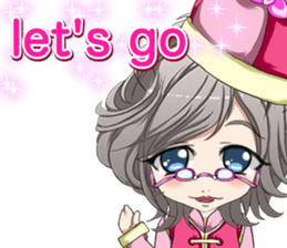 China clothes boy to the cherry English sticker #15714591