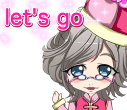 China clothes boy to the cherry English sticker #15714591