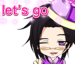 China clothes boy to the cherry English sticker #15714592