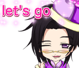 China clothes boy to the cherry English sticker #15714592