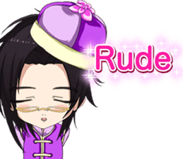 China clothes boy to the cherry English sticker #15714596