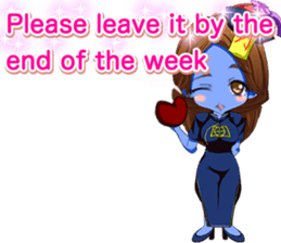 Jiang Shi Girl Sakura Festival English sticker #15715690