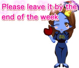 Jiang Shi Girl Sakura Festival English sticker #15715690