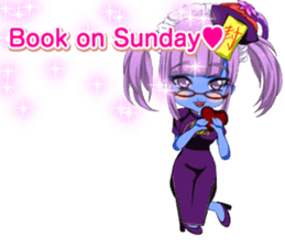 Jiang Shi Girl Sakura Festival English sticker #15715692