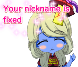 Jiang Shi Girl Sakura Festival English sticker #15715695