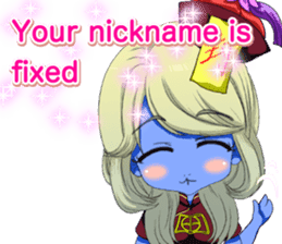 Jiang Shi Girl Sakura Festival English sticker #15715695