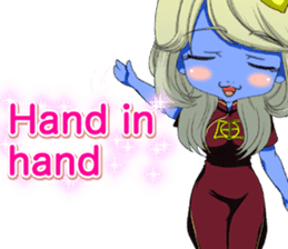 Jiang Shi Girl Sakura Festival English sticker #15715707