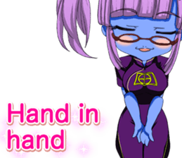 Jiang Shi Girl Sakura Festival English sticker #15715708