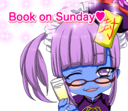 Jiang Shi Girl Sakura Festival English sticker #15715712