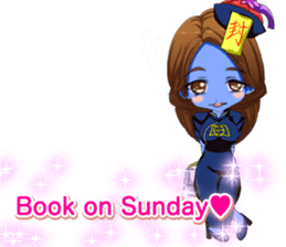 Jiang Shi Girl Sakura Festival English sticker #15715714