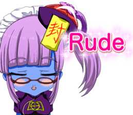 Jiang Shi Girl Sakura Festival English sticker #15715716