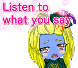 Jiang Shi Girl Sakura Festival English sticker #15715717