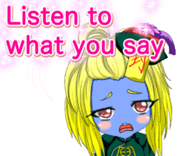 Jiang Shi Girl Sakura Festival English sticker #15715717