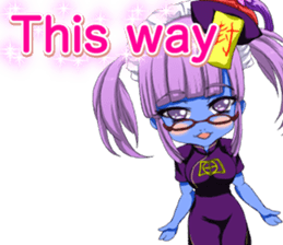 Jiang Shi Girl Sakura Festival English sticker #15715720