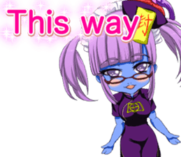 Jiang Shi Girl Sakura Festival English sticker #15715720