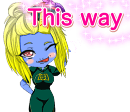 Jiang Shi Girl Sakura Festival English sticker #15715721