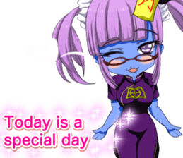 Jiang Shi Girl Sakura Festival English sticker #15715728